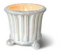 Large Eclectic Deco Pot Candle