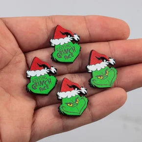 Resting Grinch Face Earrings
