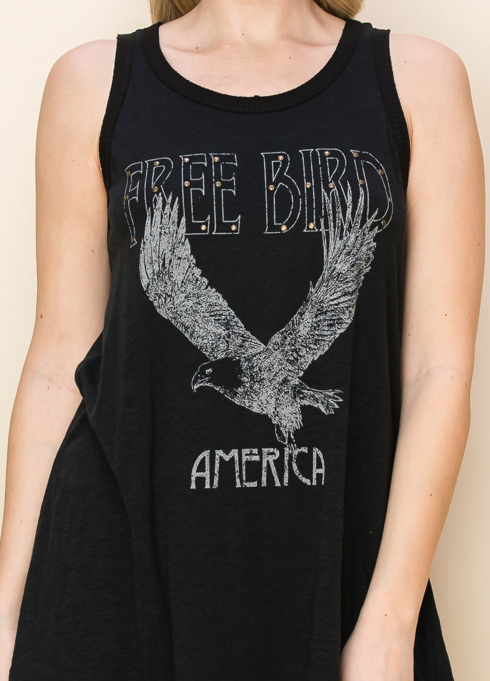 Free Bird Sleeveless Top - Black
