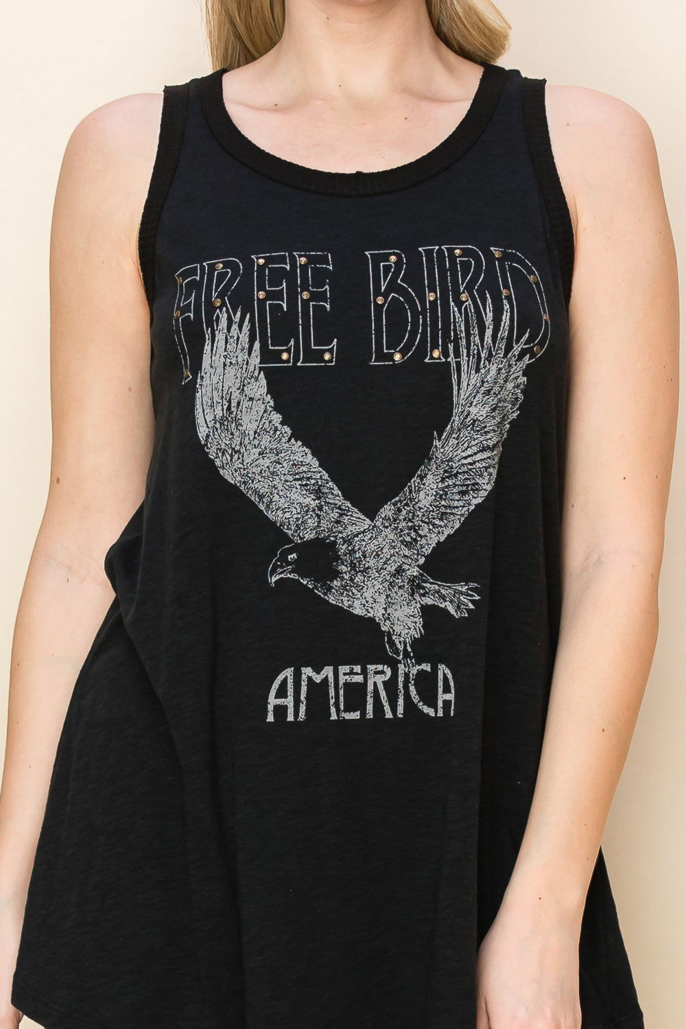 Free Bird Sleeveless Top - Black
