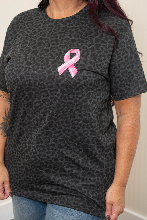 Breast Cancer Awareness Leopard Tee