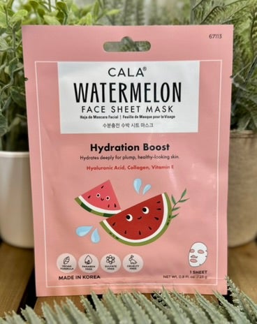 Cala Facial Sheet Masks in Watermelon