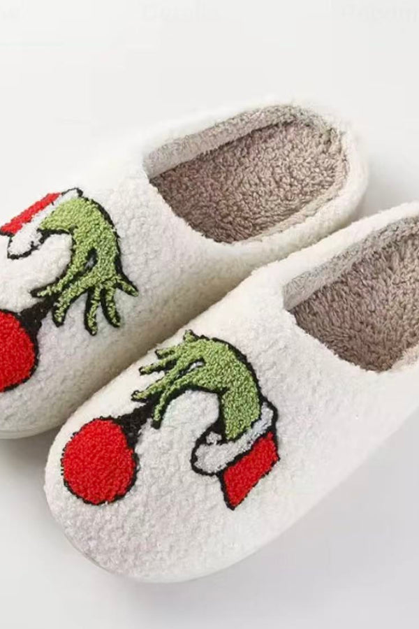 Double Ornament Grinch Slippers *Final Sale*