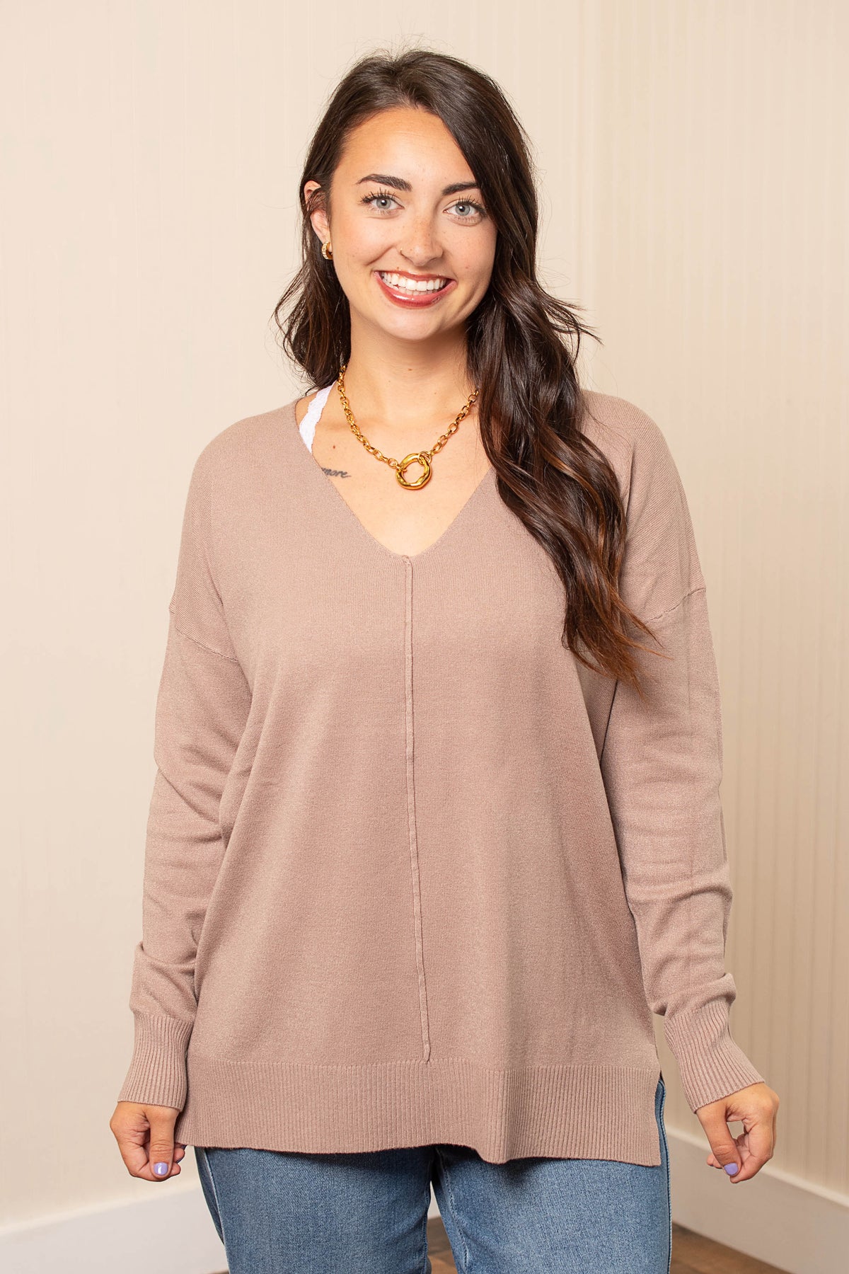Favorite Feeling Sweater in Cocoa