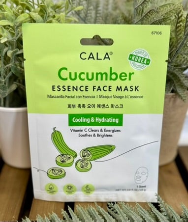 Cala Facial Sheet Masks in Cucumber