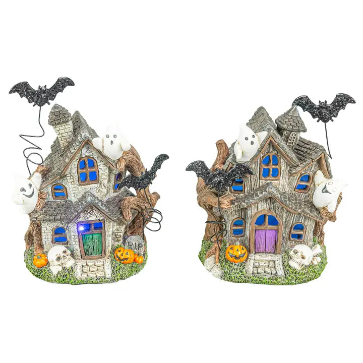 Ghastly Haunted House With LED - Multiple Designs