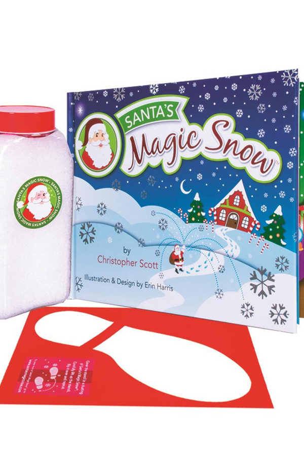 Santa's Magic Snow W/Book, Snow, And Boot Stencil