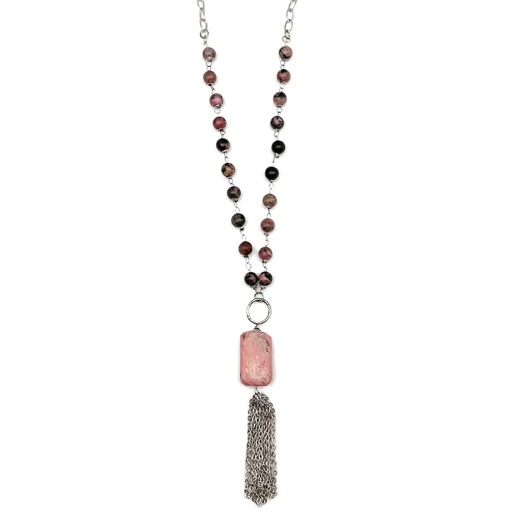 Pink Daydream Tassel Necklace