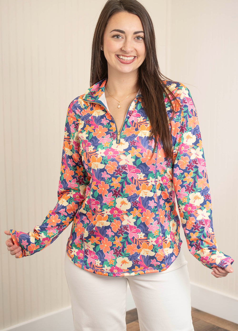 Dear Scarlett Sweet Escape Marina Top - Navy Multi