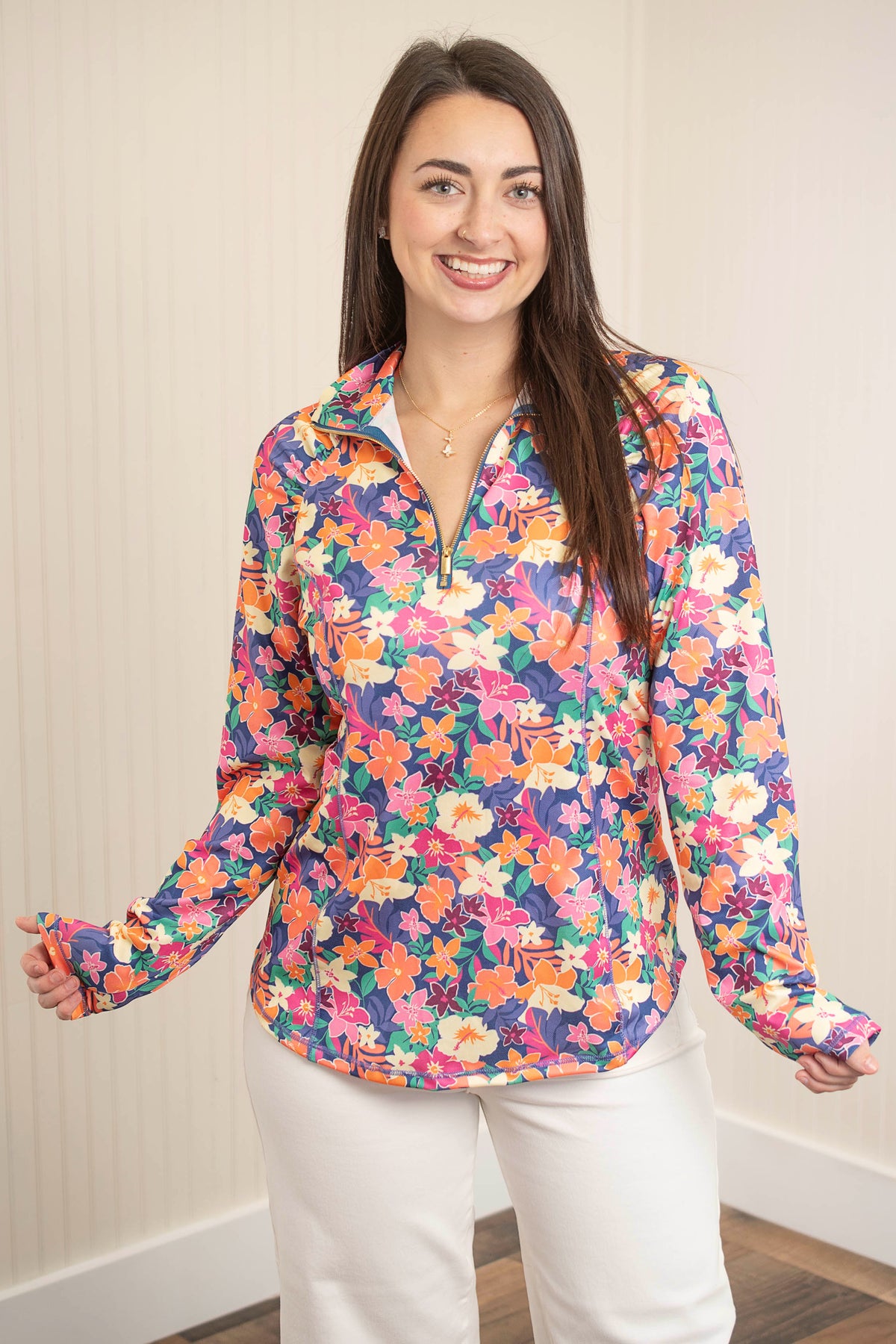 Dear Scarlett Sweet Escape Marina Top - Navy Multi