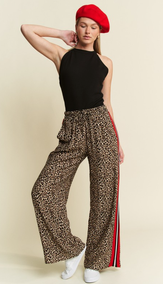 Wild Side Leopard Trouser Pants