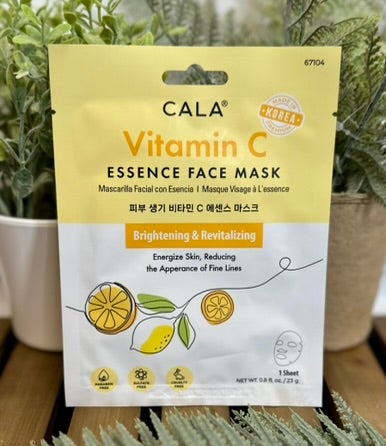 Cala Facial Sheet Masks in Vitamin C