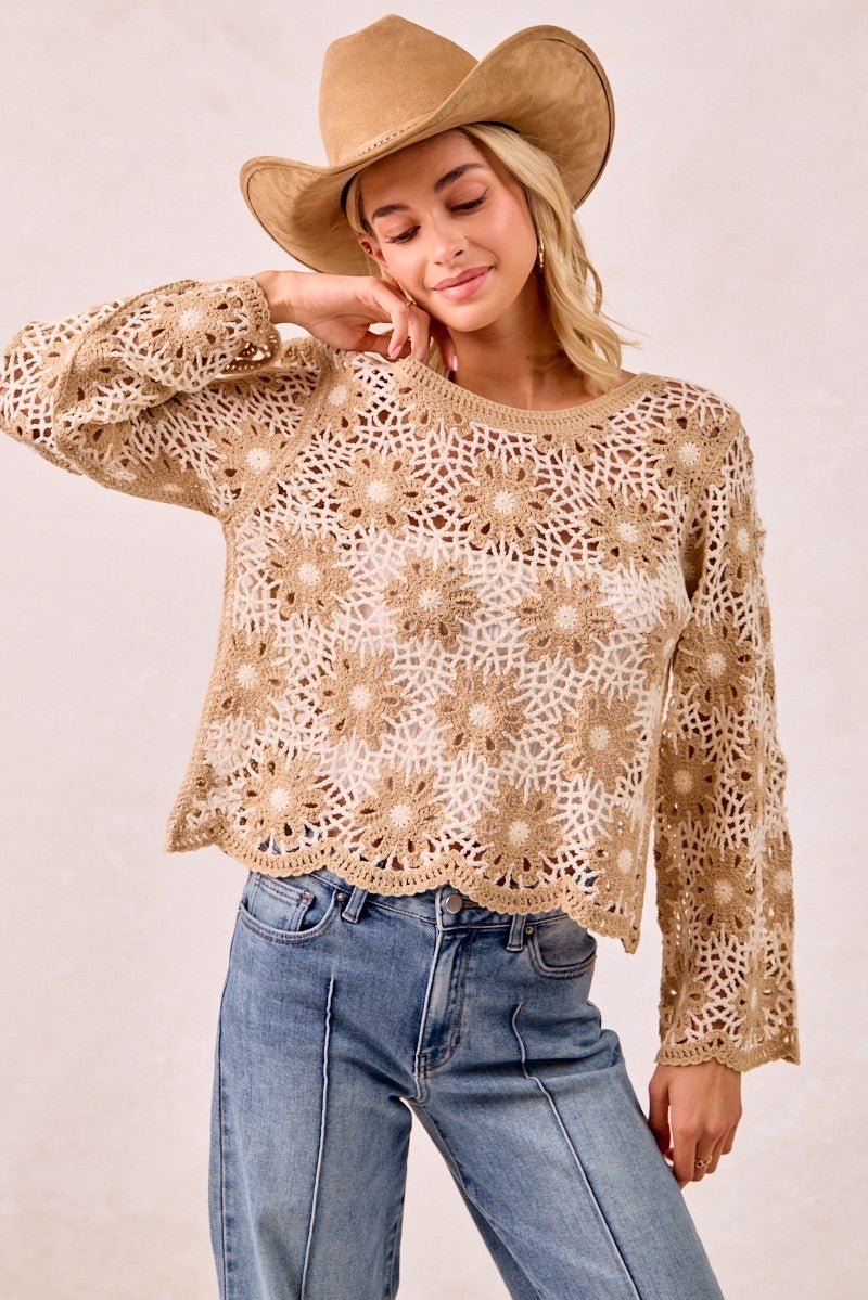 Fallen Flowers Sweater