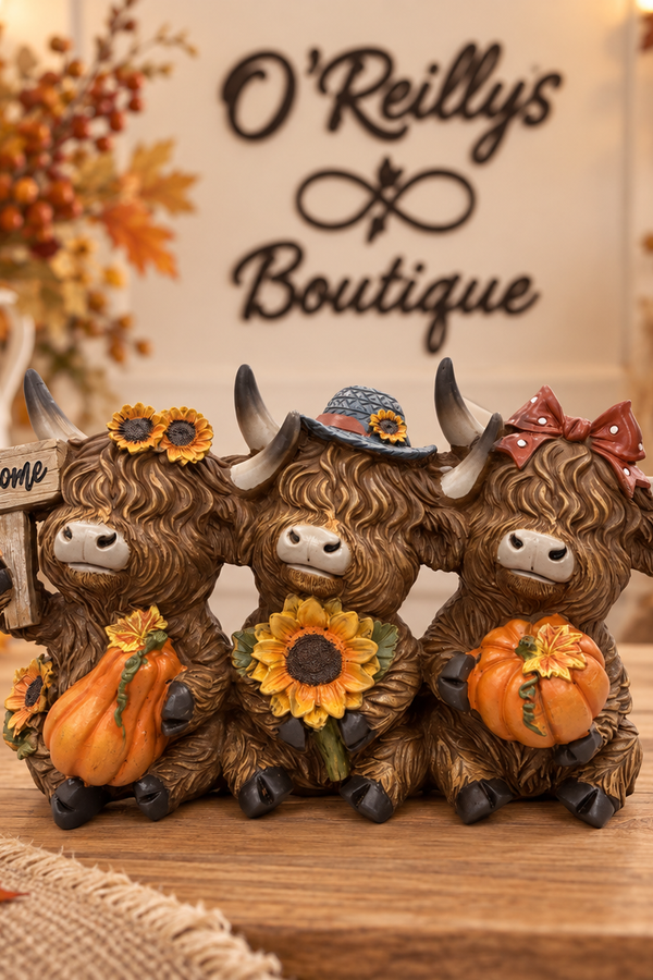 Resin Harvest Highland Cows