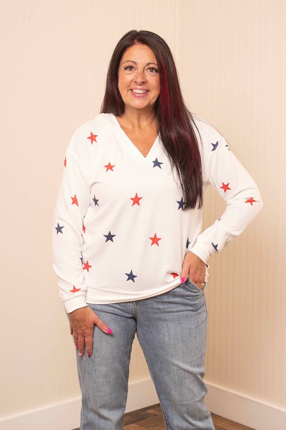 American Stars Hoodie - White