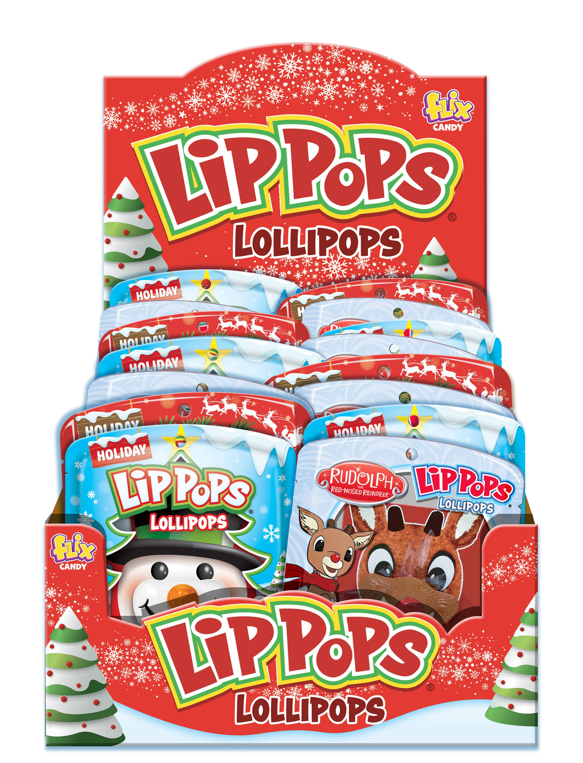 Holiday Characters Lip Pop Lollipop