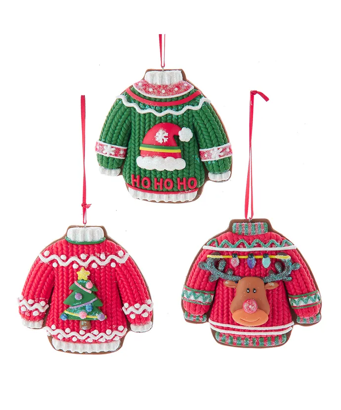 Festive Fits Ugly Sweater Ornaments