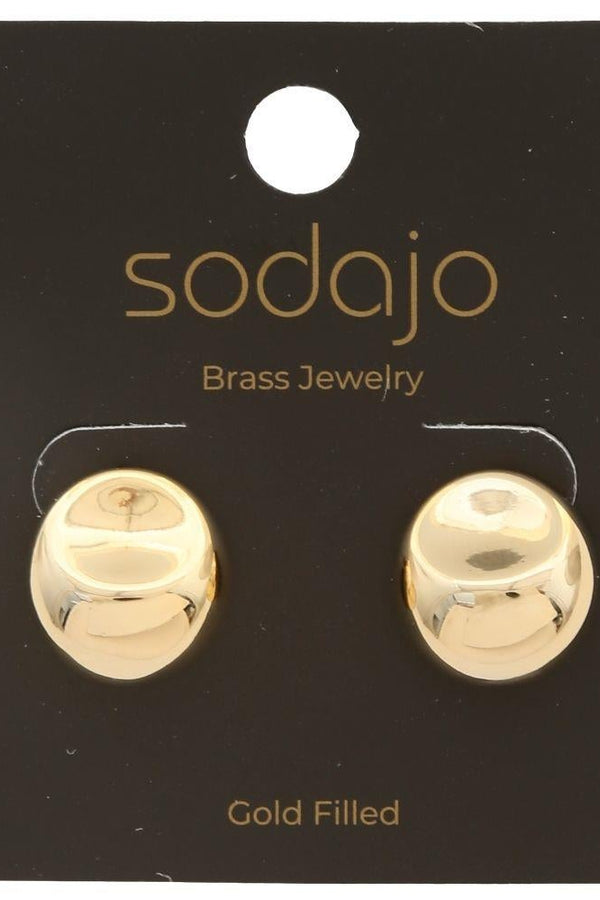 Gold Filled Round Earrings