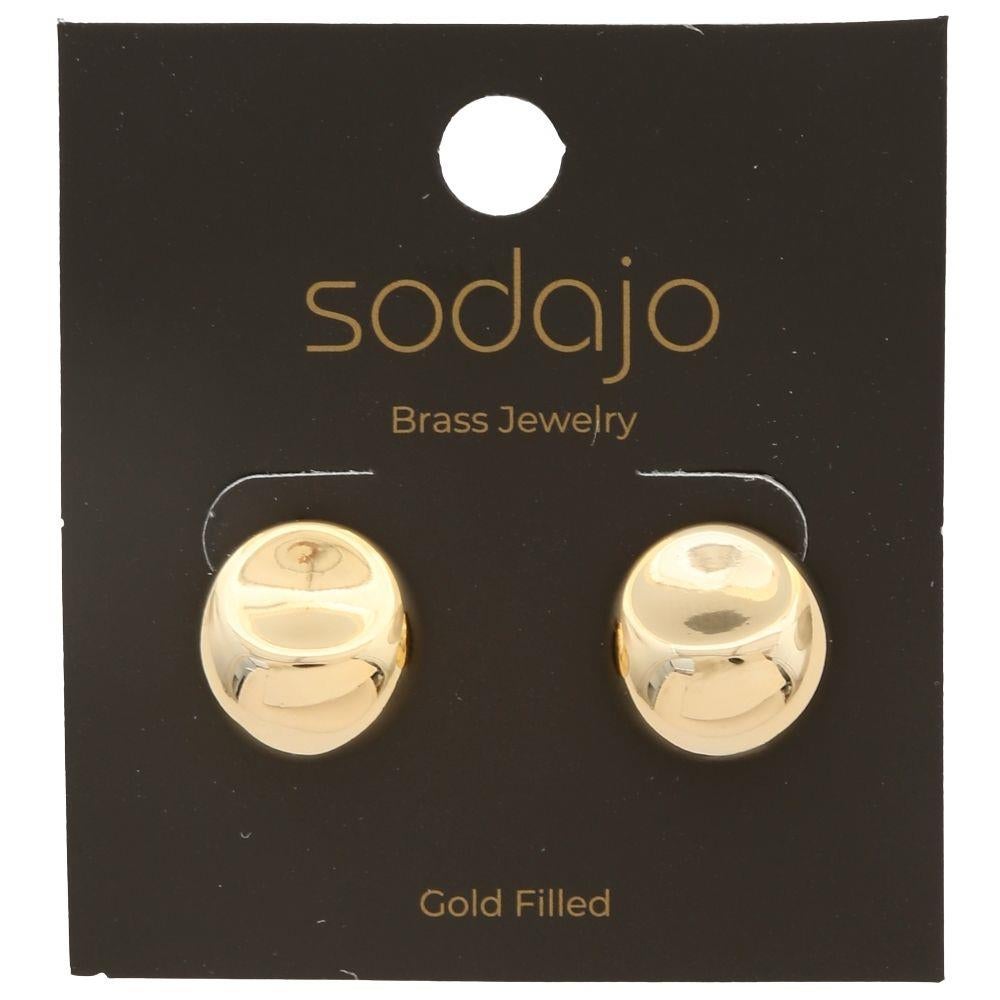 Gold Filled Round Earrings