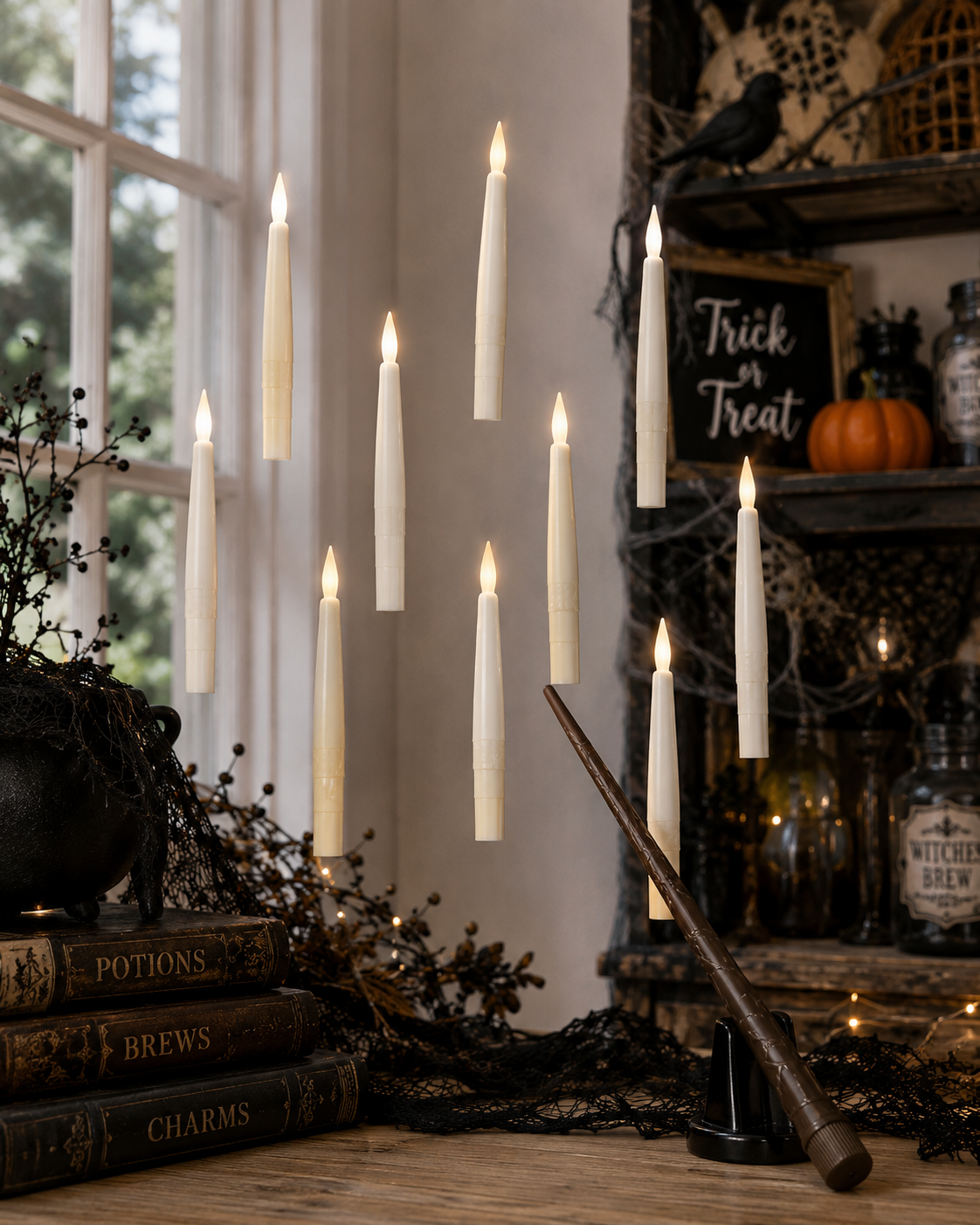 Haunting Glow Floating Candles