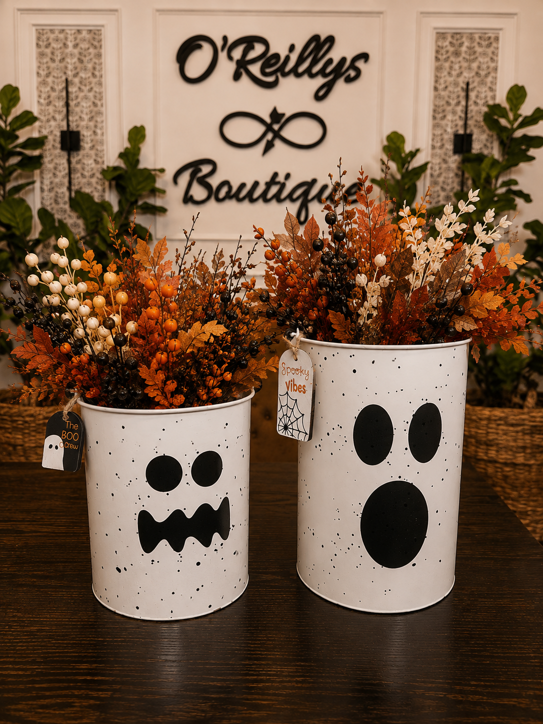 Metal Ghost With Bead Handle - Multiple Sizes