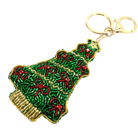 Christmas Beaded Key Chain *Final Sale*
