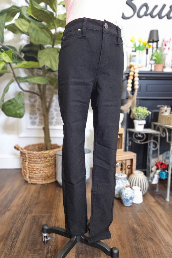 YMI Hyperstretch Mid-Rise Skinny Jean- Black