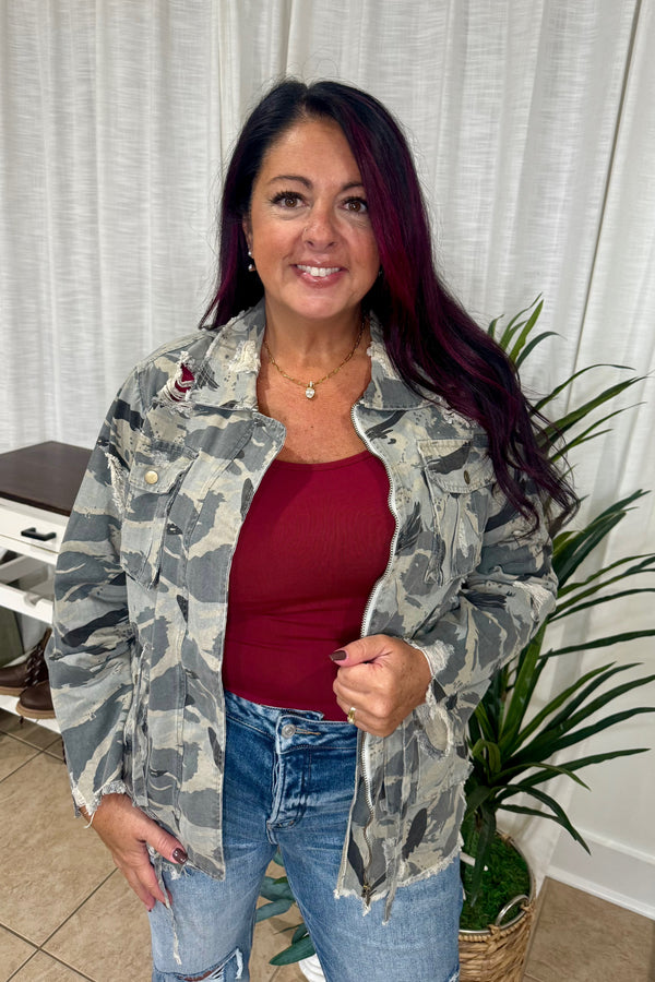 Sweet Camo Twill Jacket