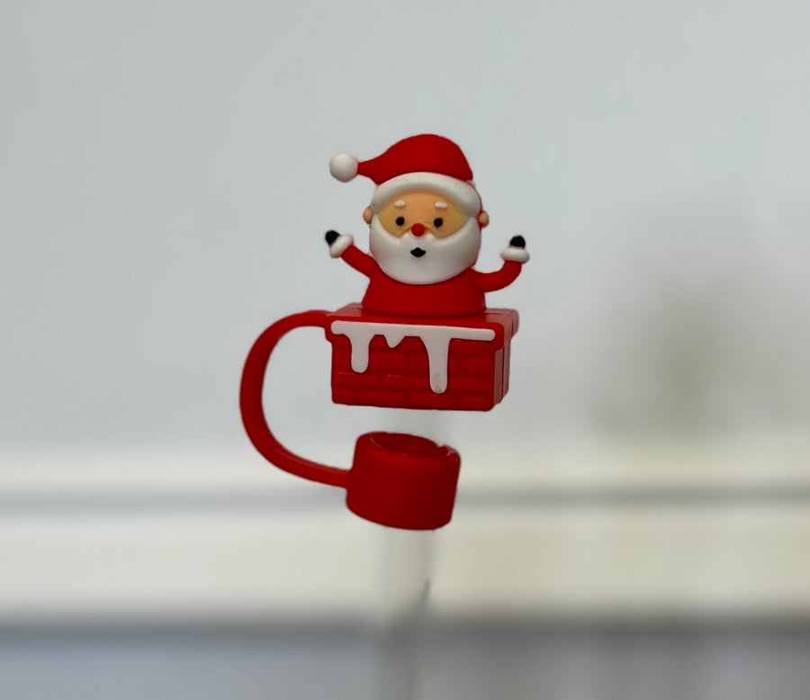 Christmas Straw Toppers - Multiple Varieties