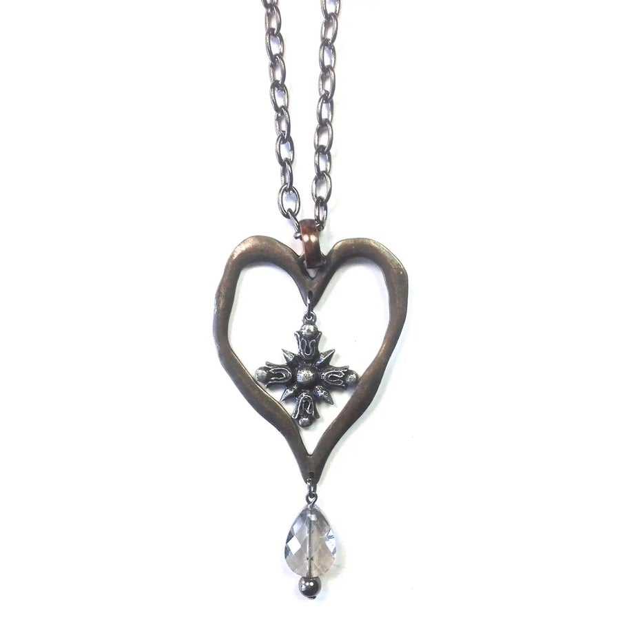 Lost & Found Hollow Heart Pendant Necklace