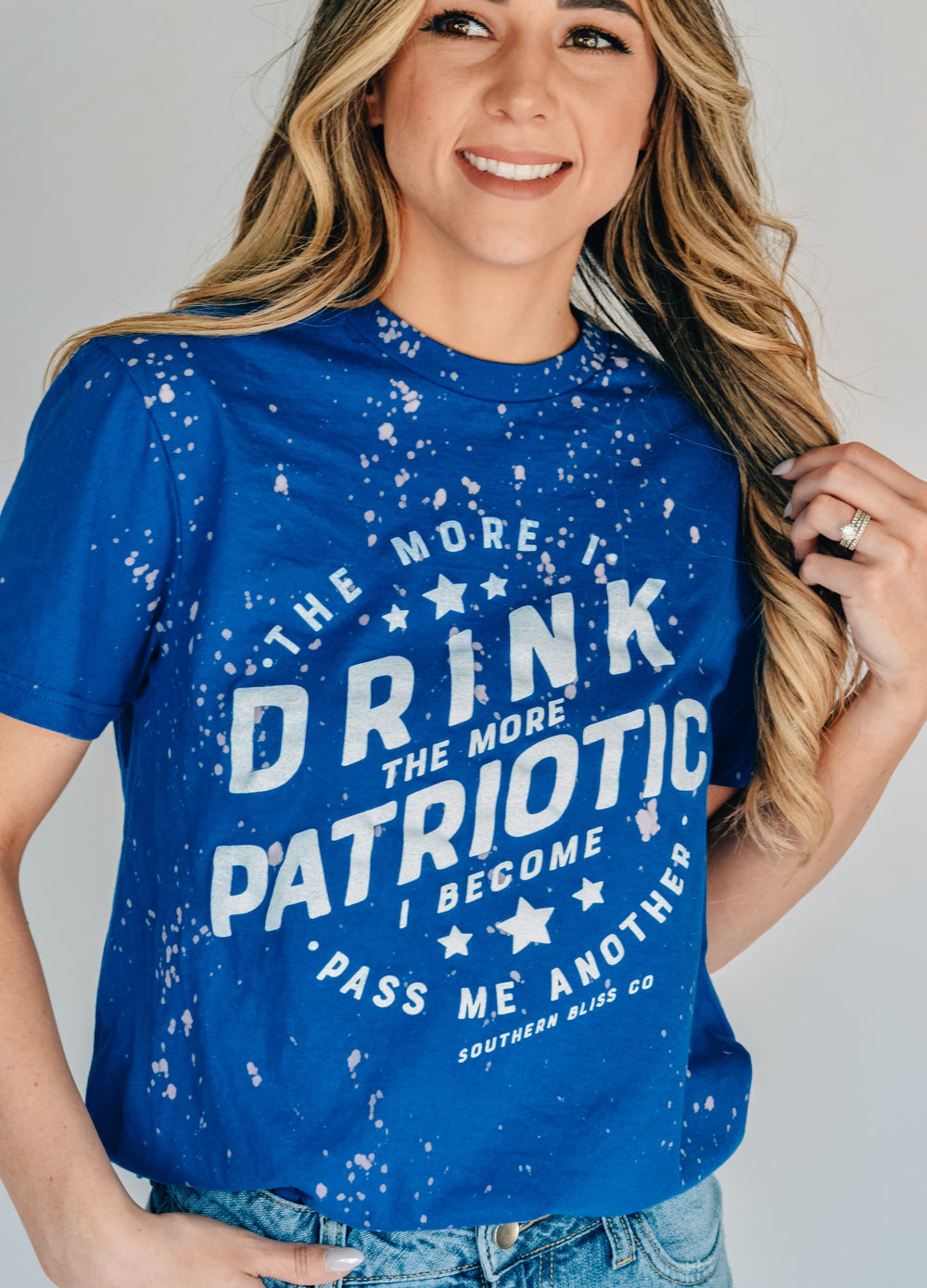 More I Drink Royal Bleached Tee
