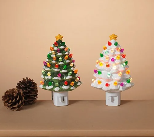 Old School Ceramic Tree Night Light
