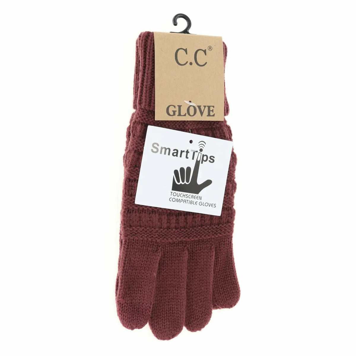 C.C Women's Cableknit Gloves - Multiple Colors!