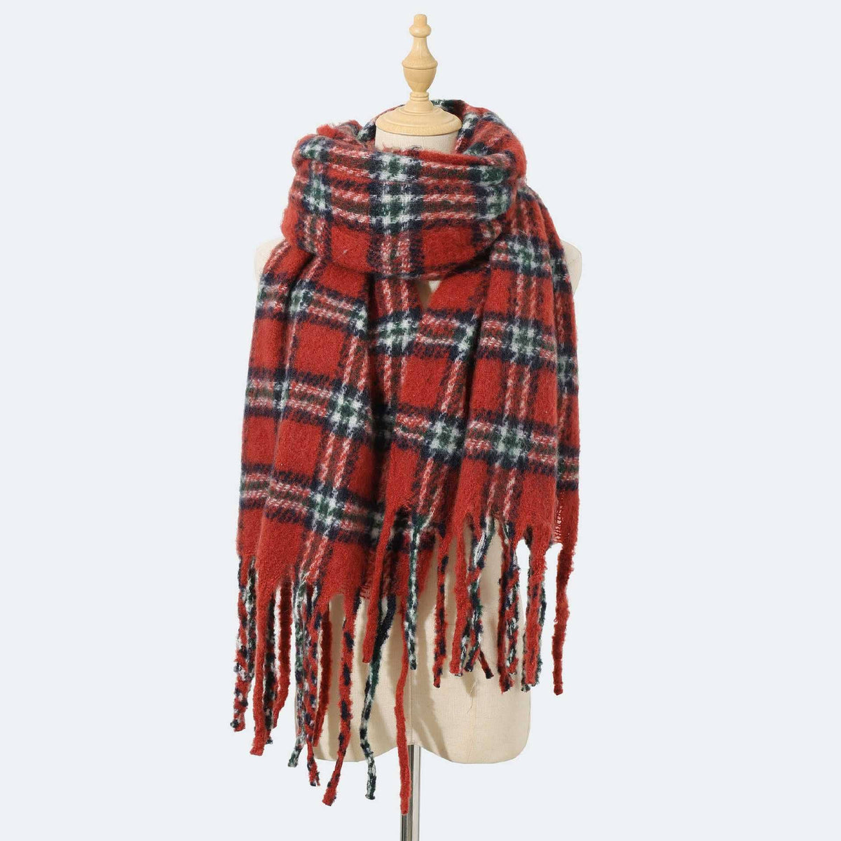 Angora Plaid Scarfs