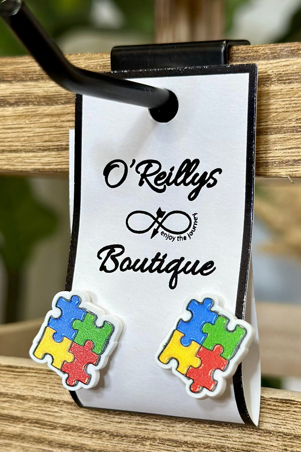 Autism Puzzle Pieces Earrings
