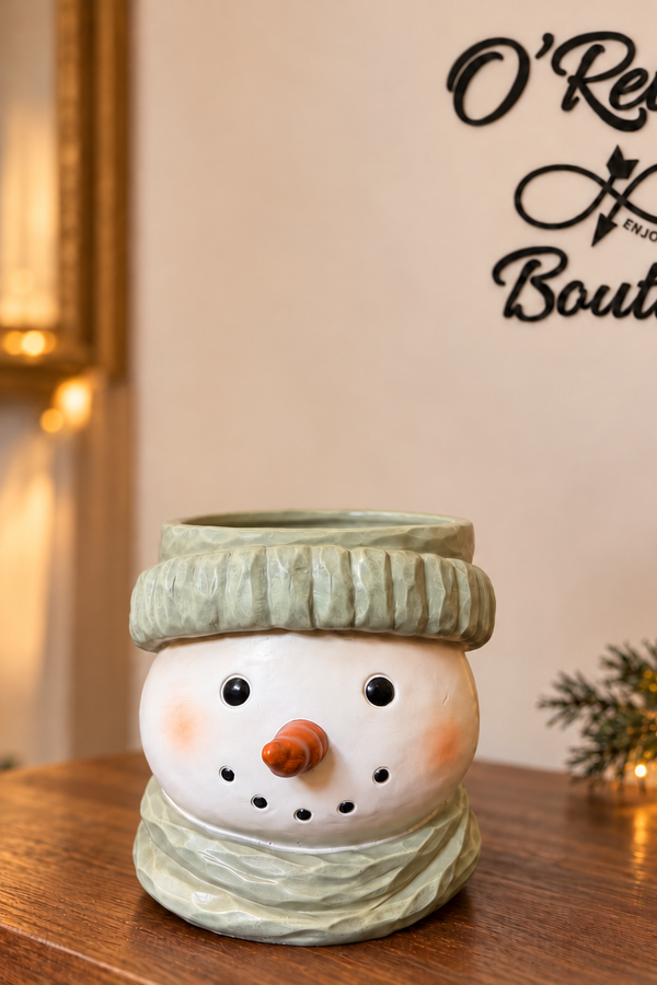 Sage Snowhead Candle Holder