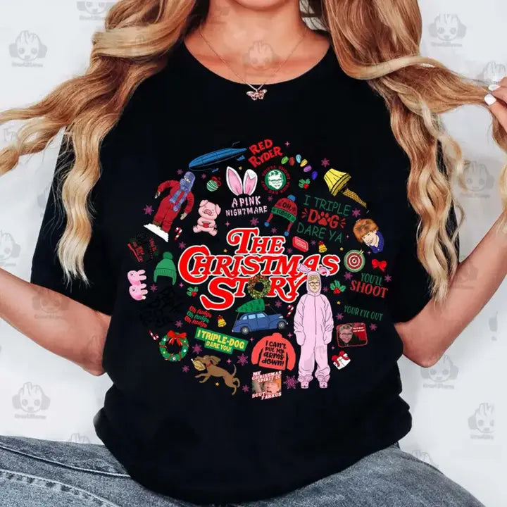 Merry Movie Christmas Tee