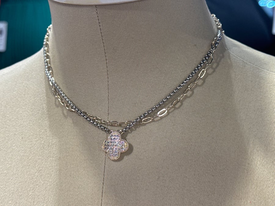 Clover Layered Necklace