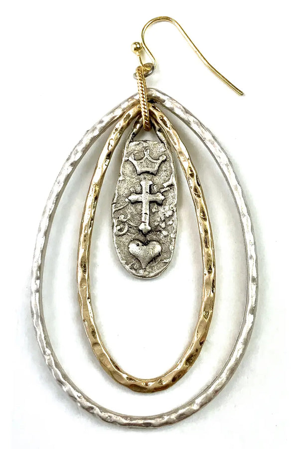 Lost & Found Graduated Teardrops W/Dangle