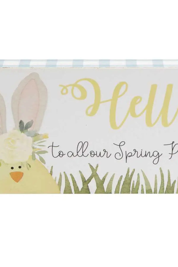 Spring Is In The Air Decorative Block