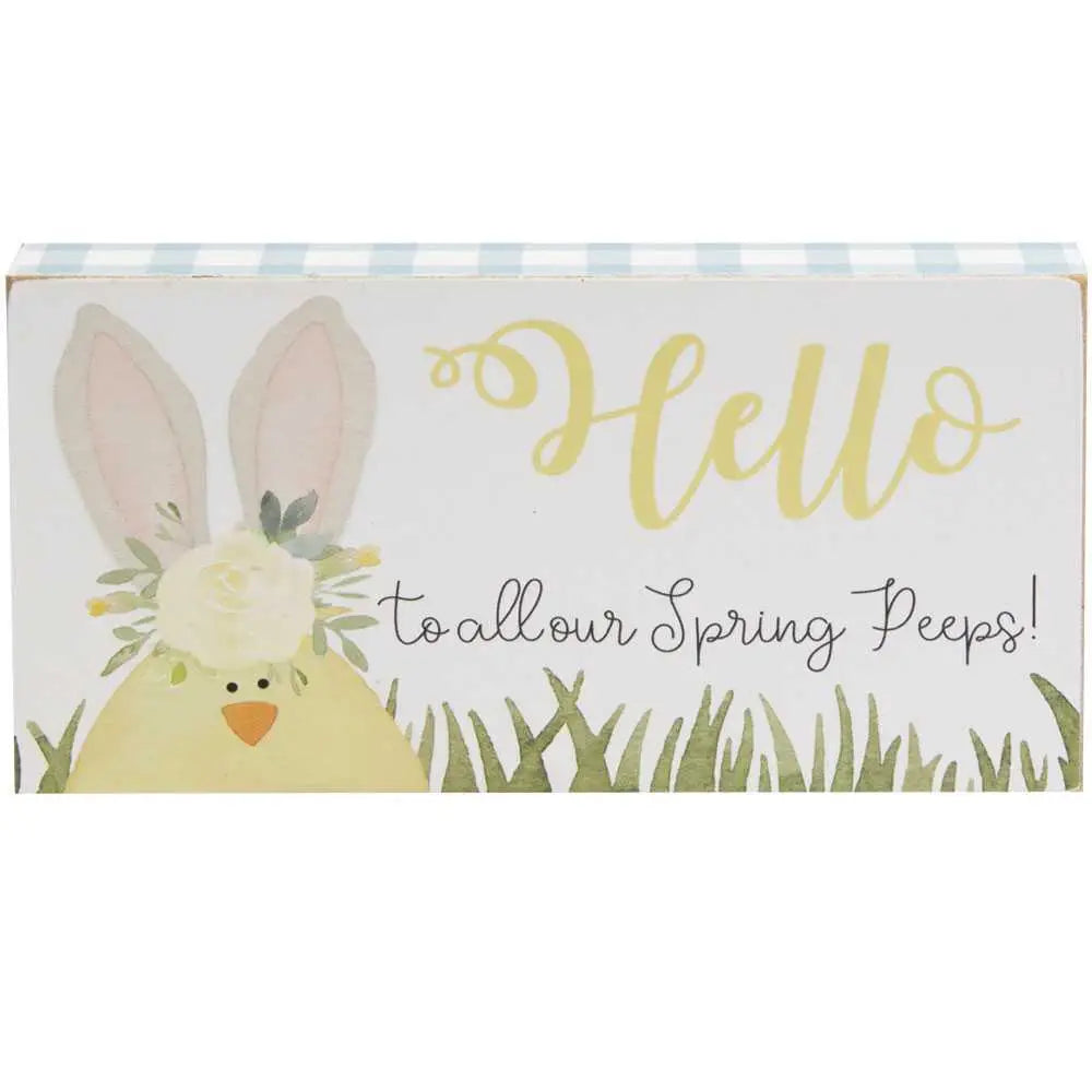 Spring Is In The Air Decorative Block