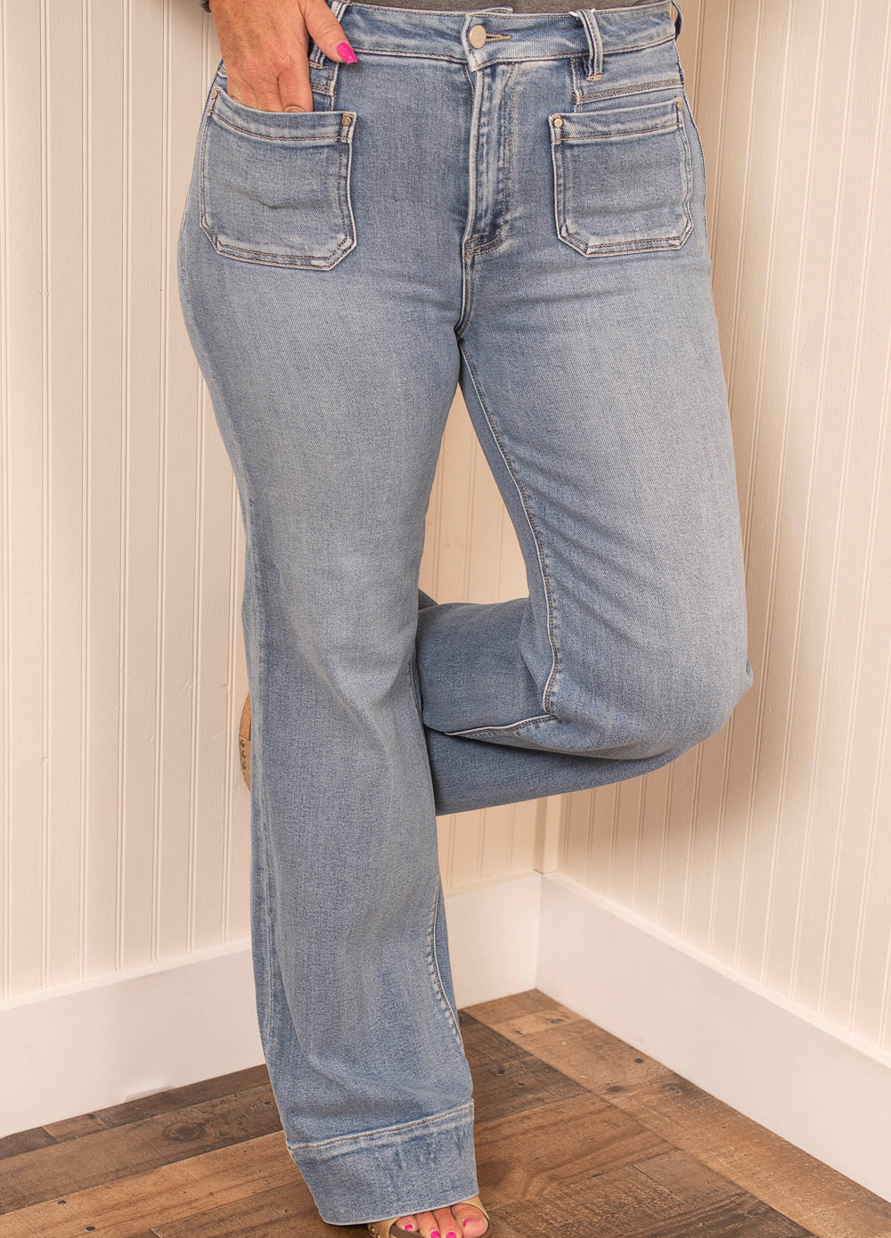 Risen Vintage Revival Wide Flare Jeans