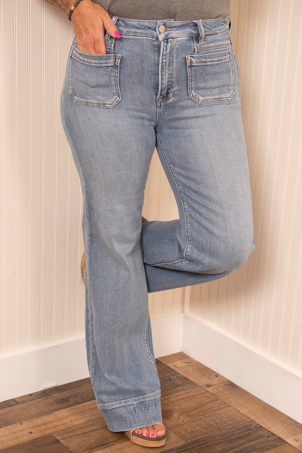 Risen Vintage Revival Wide Flare Jeans