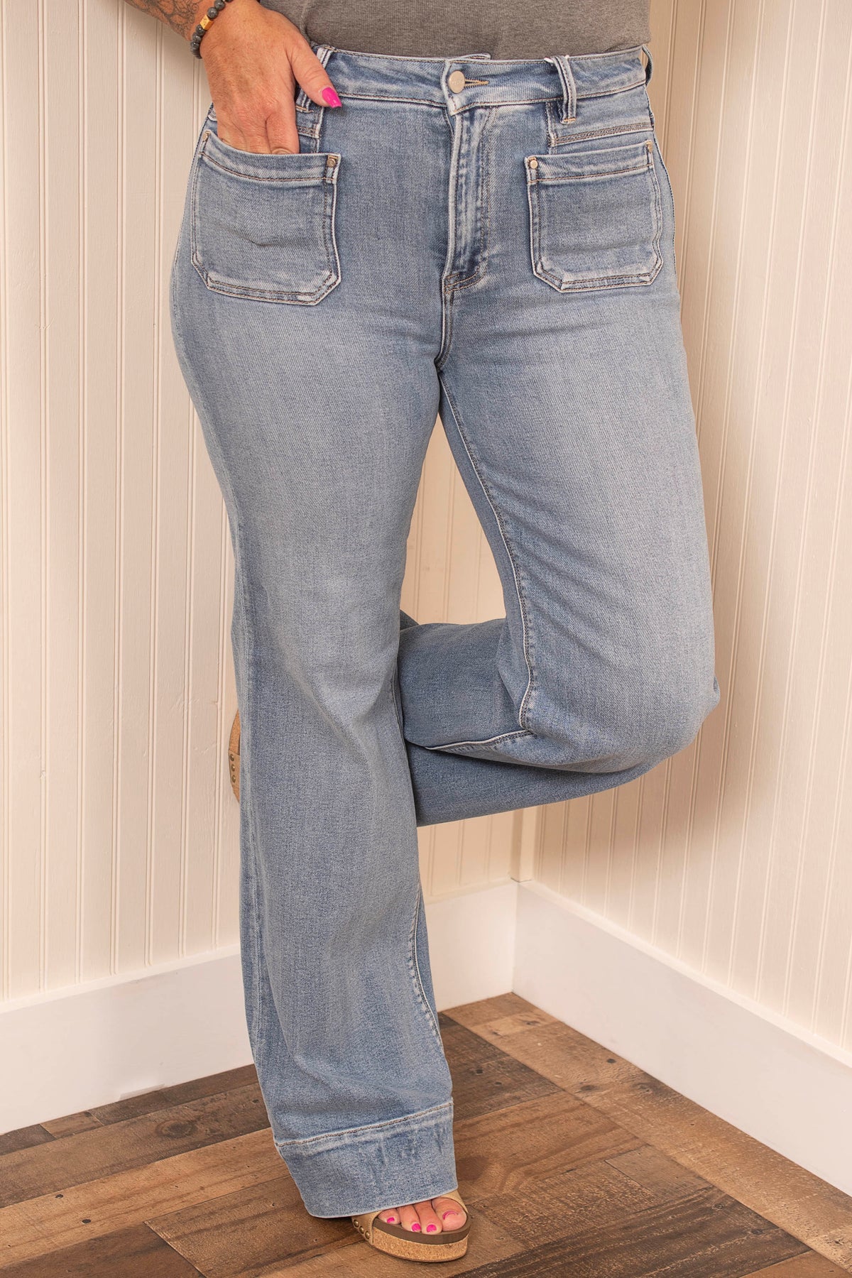 Risen Vintage Revival Wide Flare Jeans