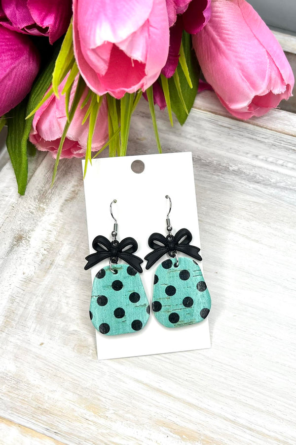 Spot On Bow Earrings