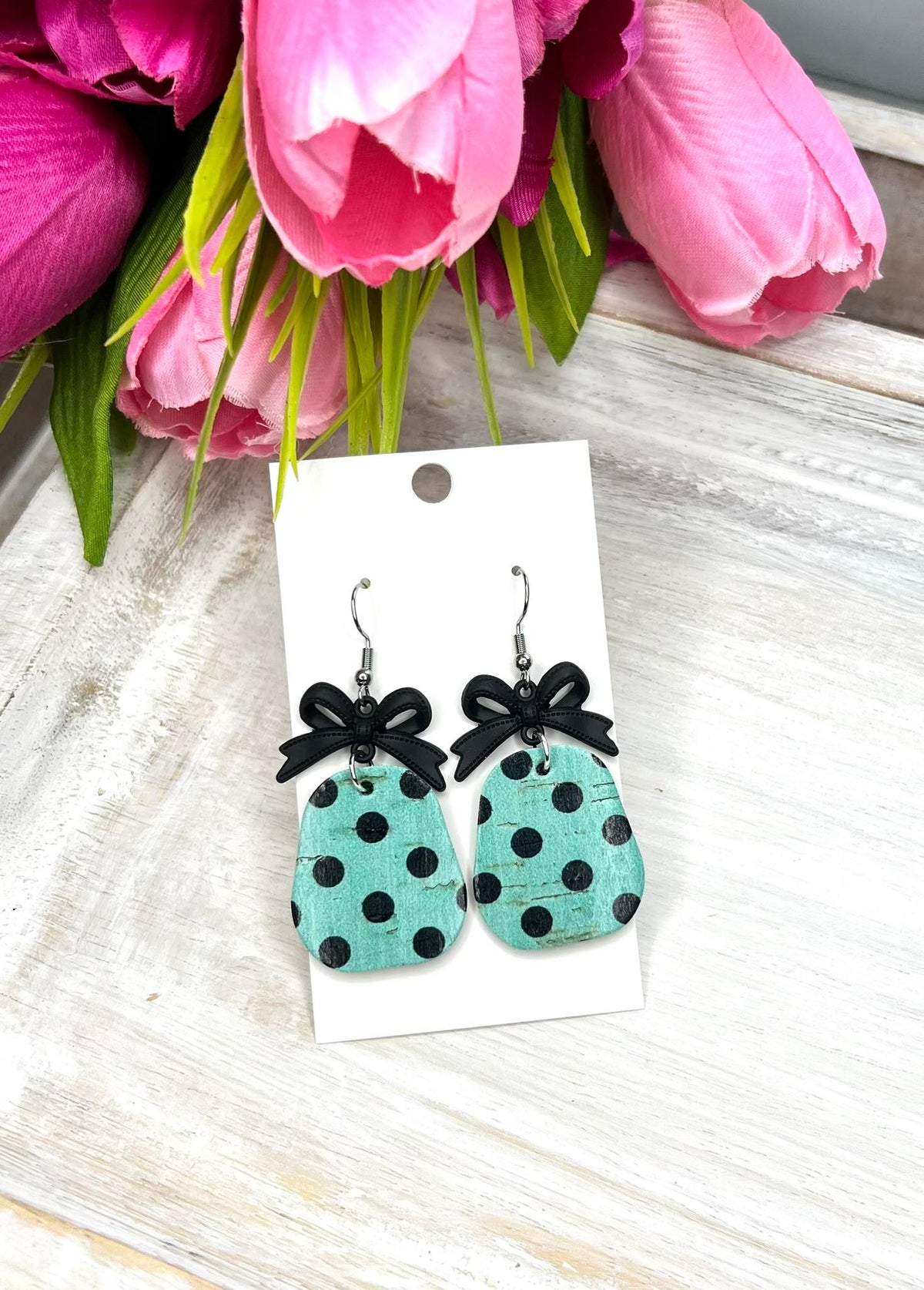 Spot On Bow Earrings