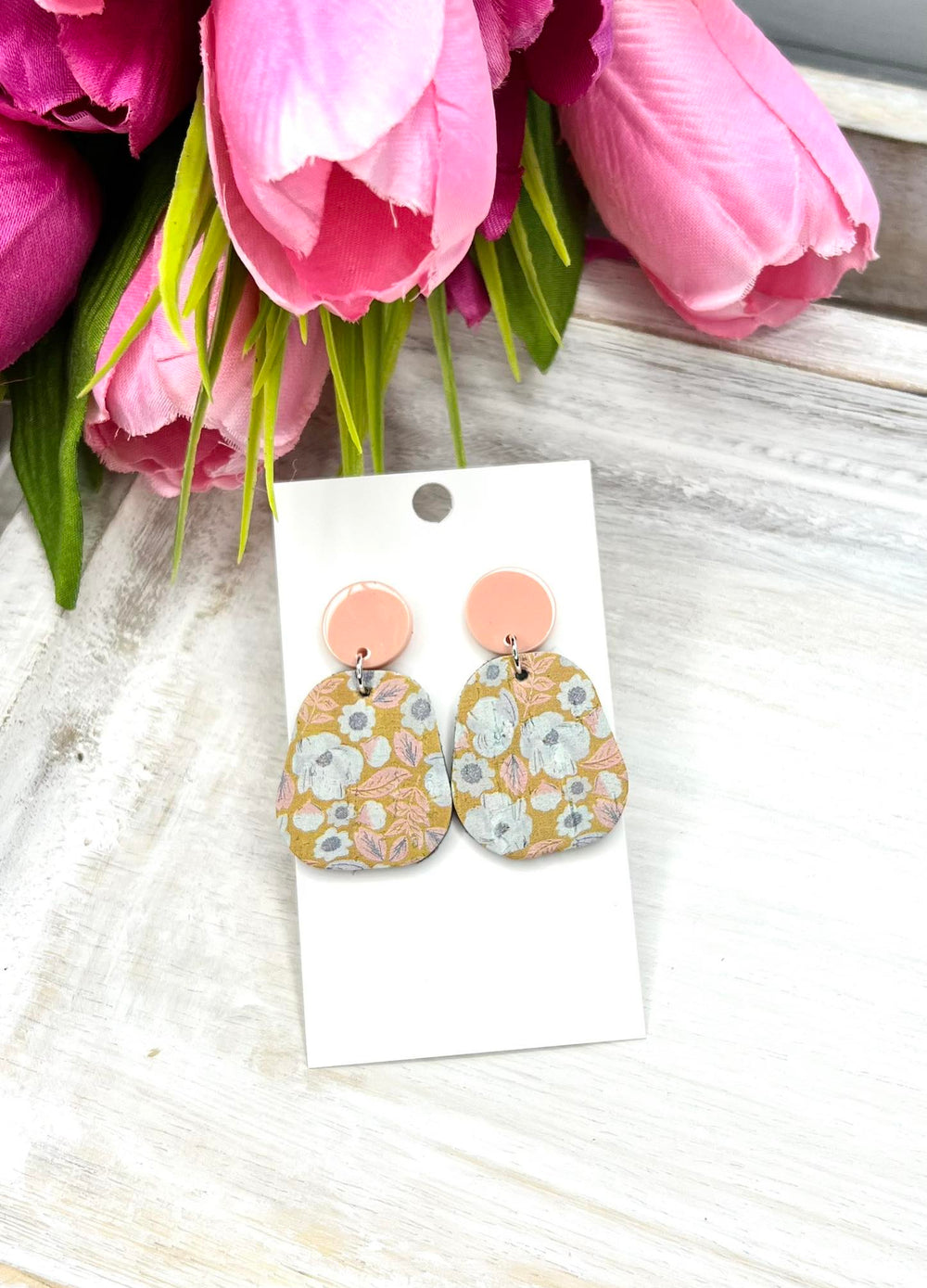 Sweet Peach Meadow Earrings
