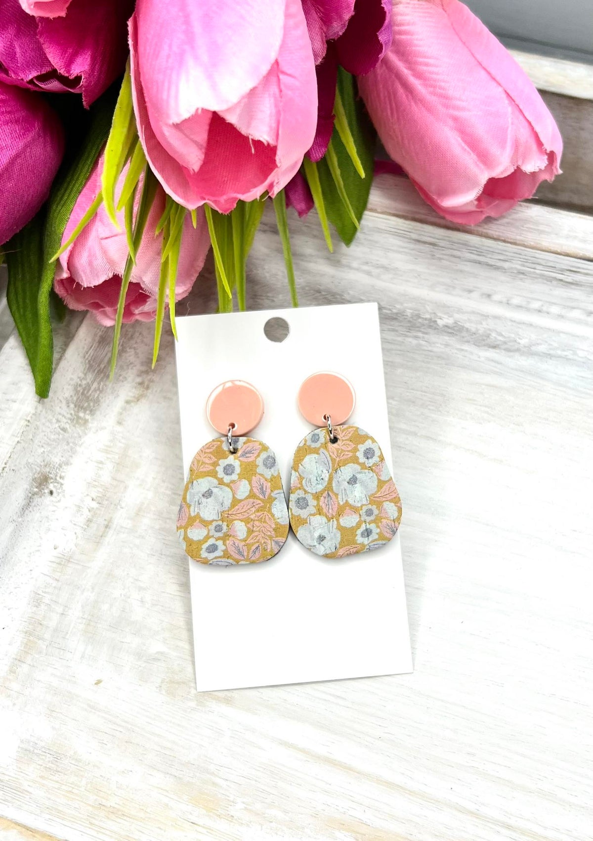 Sweet Peach Meadow Earrings