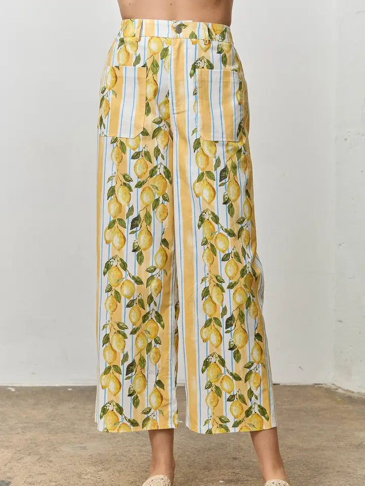Here Forever Pants - Yellow Multi