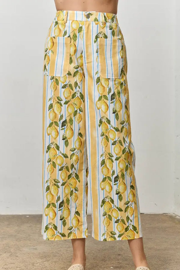 Here Forever Pants - Yellow Multi